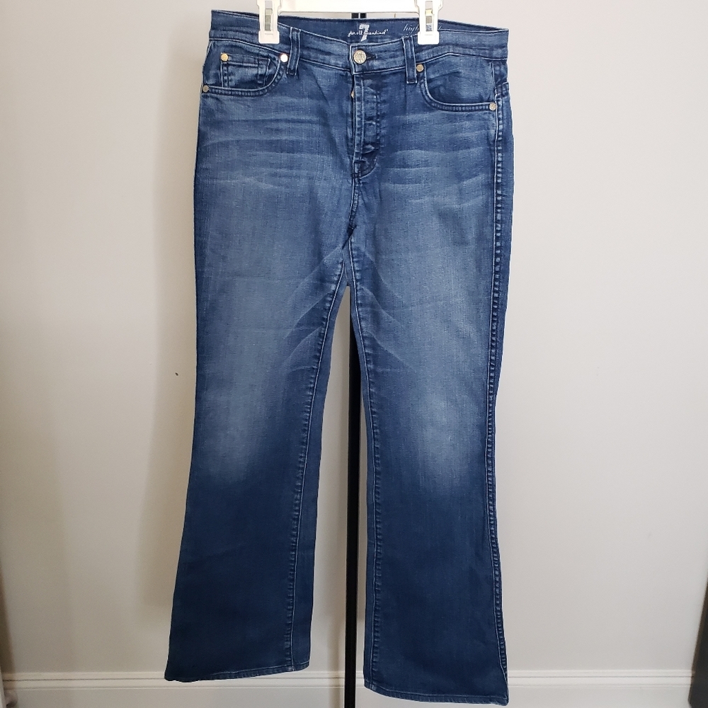 7 For All Mankind Botton Fly Cidade Bootcut Jeans Y2K Size 29